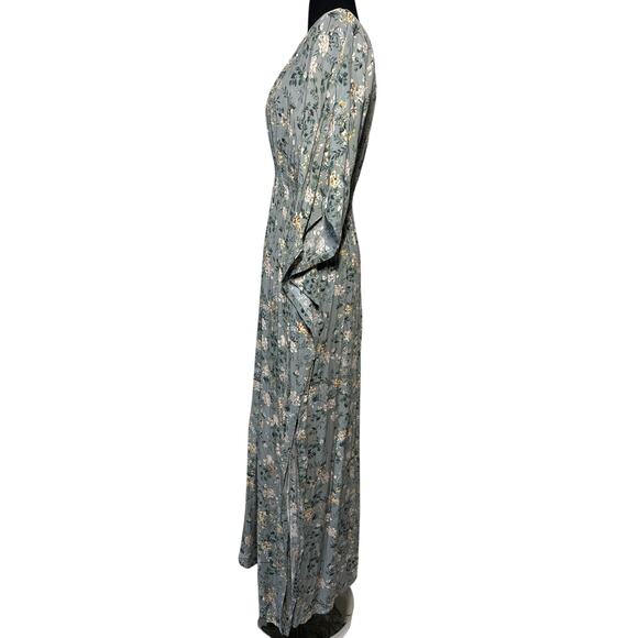 NATURAL LIFE Floral Midi Dress in Blue and Yellow - Picture 9 of 15